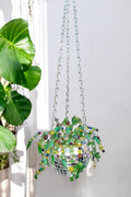 Beaded Disco Ball Plant Hanger
